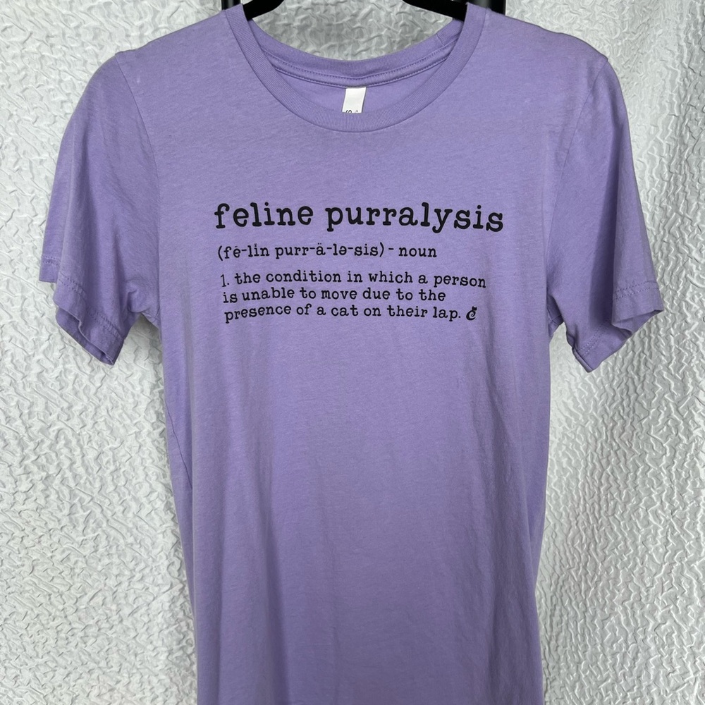 Purple Cat Lovers Tee